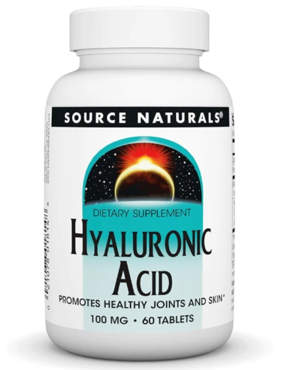Source Naturals Hyaluronic Acid -- 100 mg - 60 Tablets