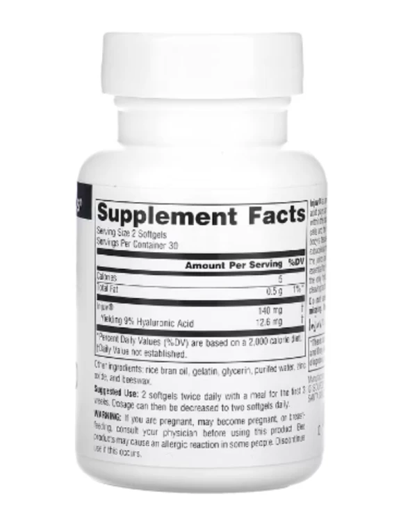Source Naturals, Injuv Hyaluronic Acid, 70 mg, 60 Softgels