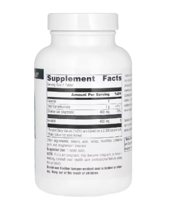 Source Naturals, Inositol & Choline, 800 mg, 100 Tablets