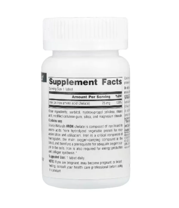 Source Naturals, Iron, 25 mg, 100 Tablets