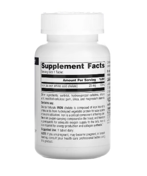 Source Naturals, Iron, 25 mg, 250 Tablets