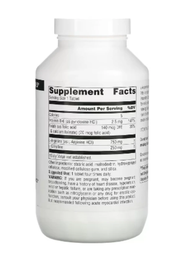 Source Naturals, L-Arginine L-Citrulline Complex, 1,000 mg, 240 Tablets