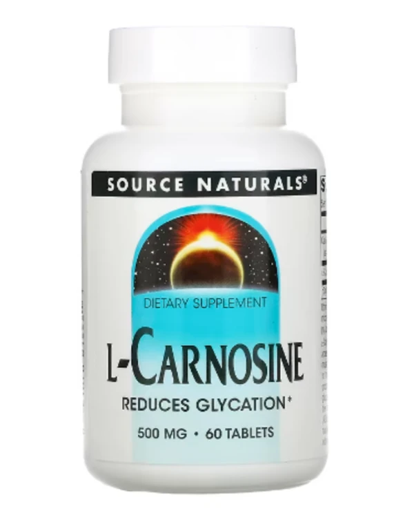 Source Naturals, L-Carnosine, 500 mg, 60 Tablets