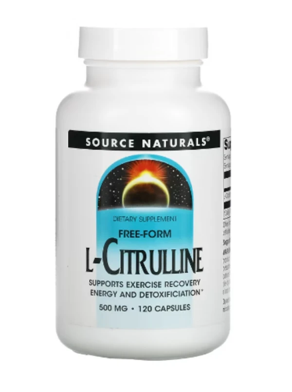 Source Naturals, L-Citrulline, 500 mg, 120 Capsules (125 mg per Capsule)