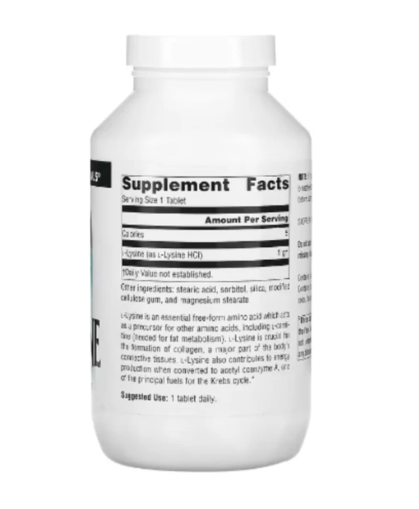 Source Naturals, L-Lysine, 1,000 mg, 200 Tablets