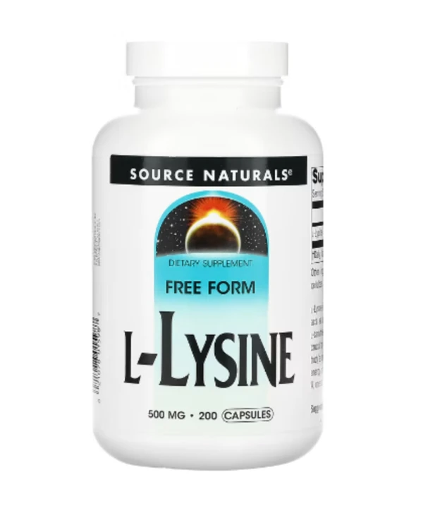 Source Naturals, L-Lysine, 500 mg, 200 Capsules