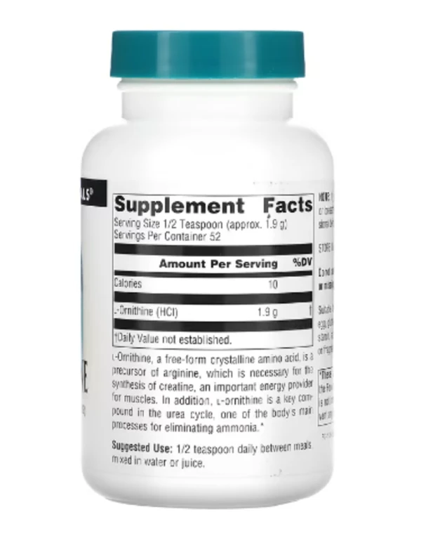 Source Naturals, L-Ornithine Powder, 3.53 oz (100 g)