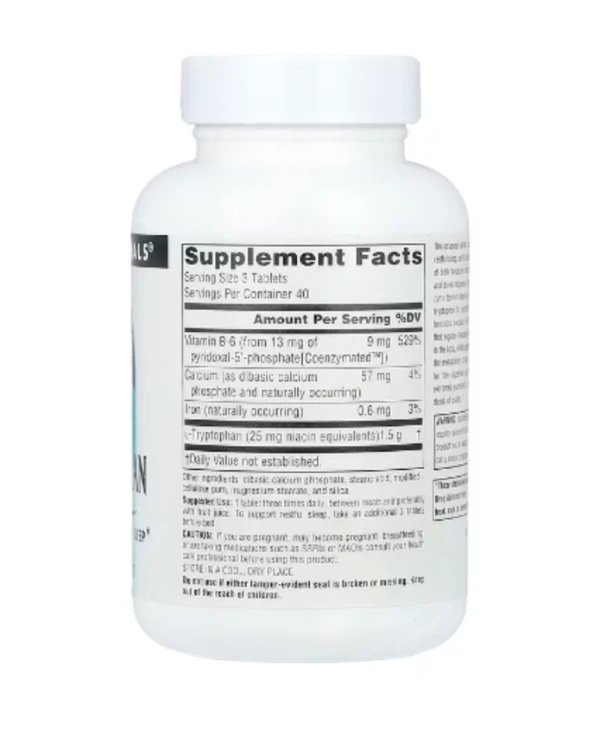 Source Naturals, L-Tryptophan With Coenzyme B-6, 120 Tablets