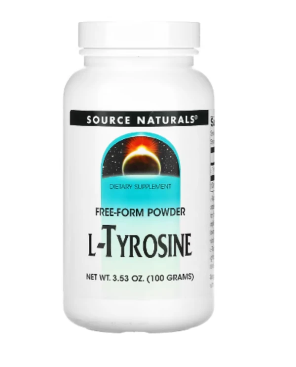 Source Naturals, L-Tyrosine, Free-Form Powder, 3.53 oz (100 g)