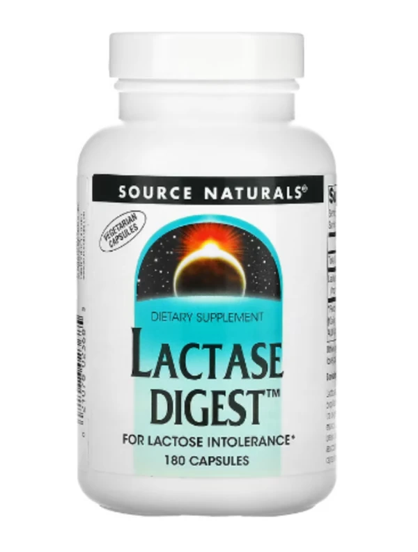 Source Naturals, Lactase Digest, 180 Capsules