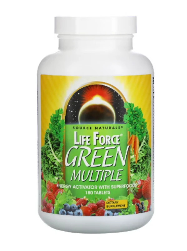 Source Naturals, Life Force, Green Multiple, 180 Tablets