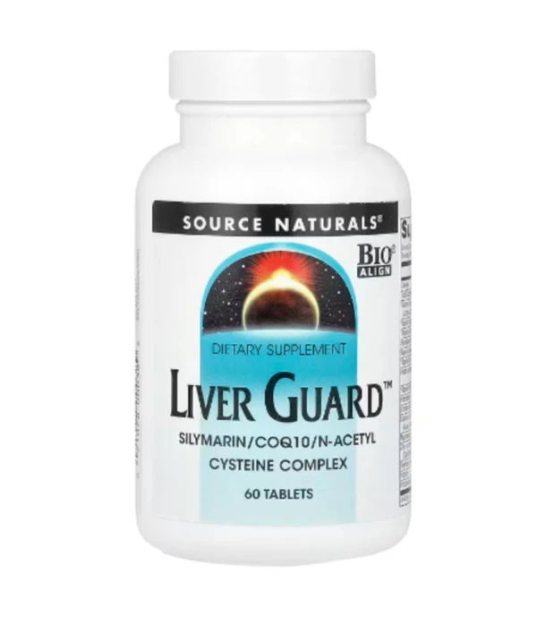 Source Naturals, Liver Guard™, Silymarin, CoQ10, N-Acetyl Cysteine Complex, 60 Tablets