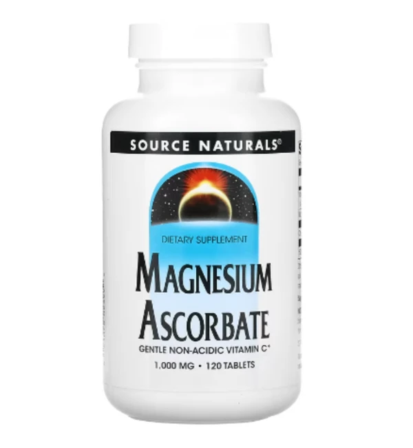 Source Naturals, Magnesium Ascorbate, 1,000 mg, 120 Tablets