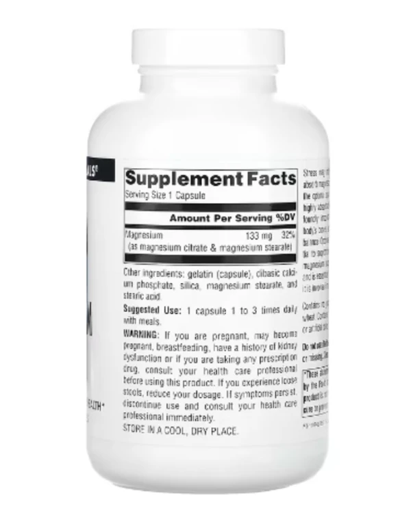 Source Naturals, Magnesium Citrate, 133 mg, 180 Capsules