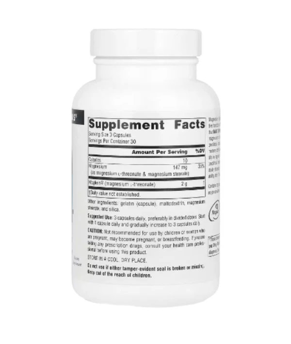 Source Naturals, Magtein®, Magnesium L-Threonate, 90 Capsules