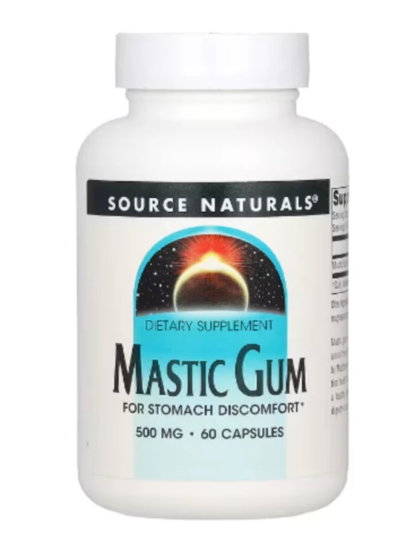 Source Naturals, Mastic Gum, 500 mg, 60 Capsules (250 mg per Capsule)