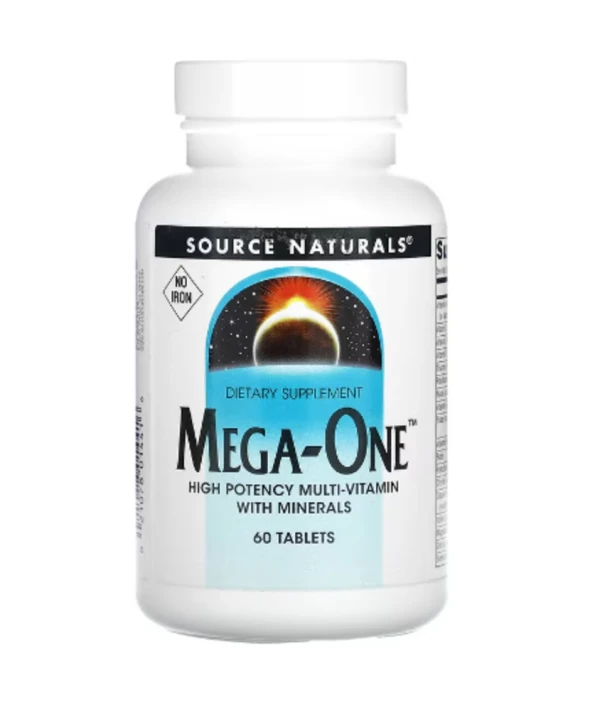 Source Naturals, Mega-One, No Iron, 60 Tablets