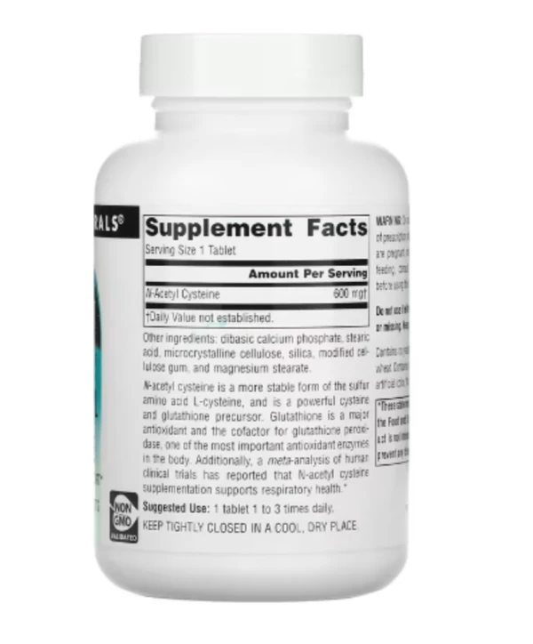 Source Naturals, N-Acetyl Cysteine, 600 mg, 120 Tablets