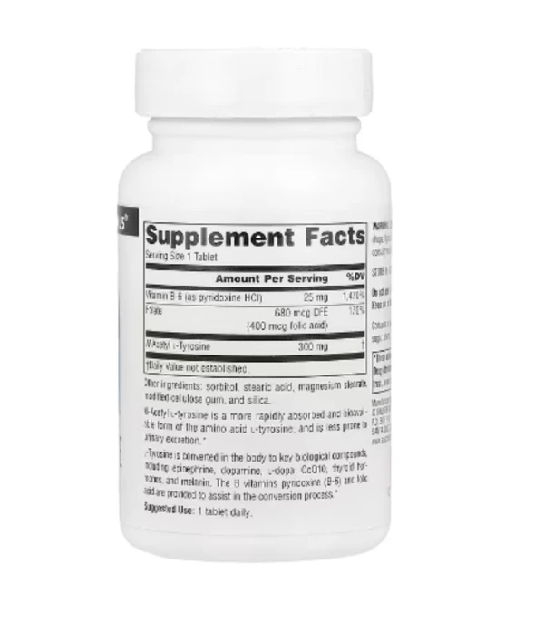 Source Naturals, N-Acetyl L-Tyrosine, 300 mg, 60 Tablets