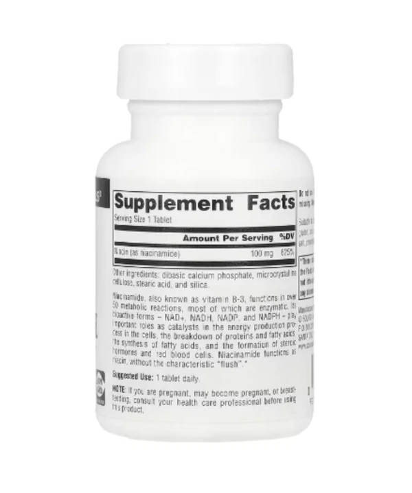 Source Naturals, Niacinamide B-3, 100 mg, 100 Tablets