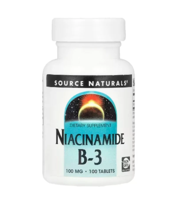 Source Naturals, Niacinamide B-3, 100 mg, 100 Tablets