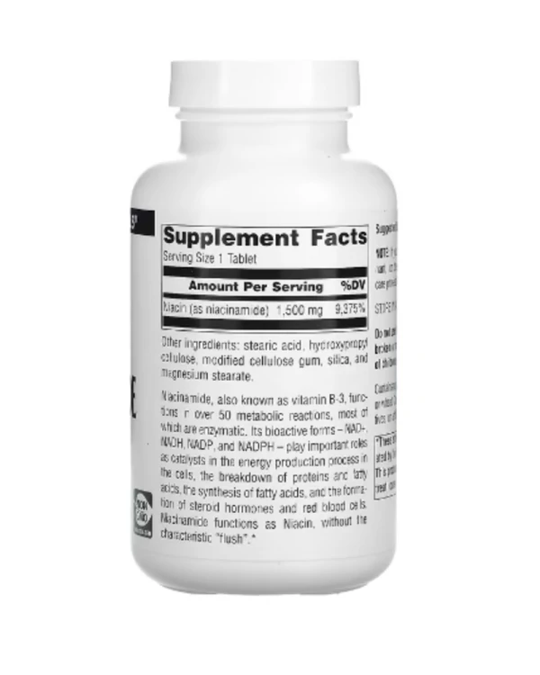 Source Naturals, Niacinamide B-3, 1,500 mg, 100 Tablets