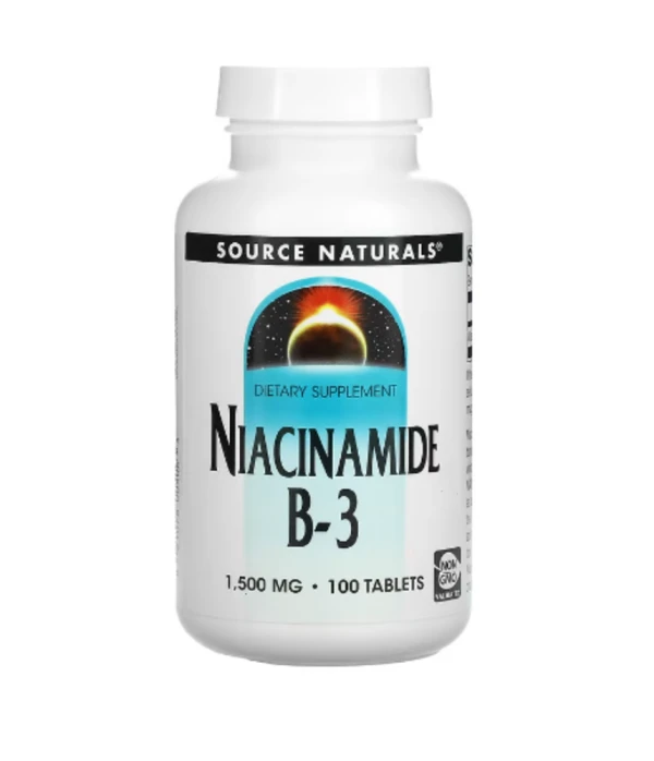 Source Naturals, Niacinamide B-3, 1,500 mg, 100 Tablets