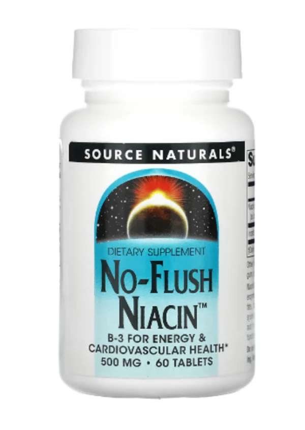 Source Naturals, No-Flush Niacin, 500 mg, 60 Tablets