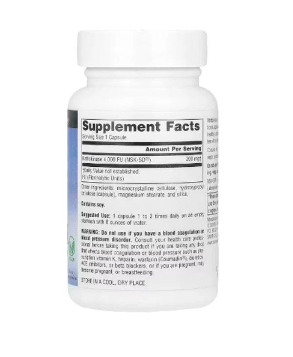 Source Naturals, NSK-SD®, Nattokinase , 200 mg, 60 Vegan Capsules