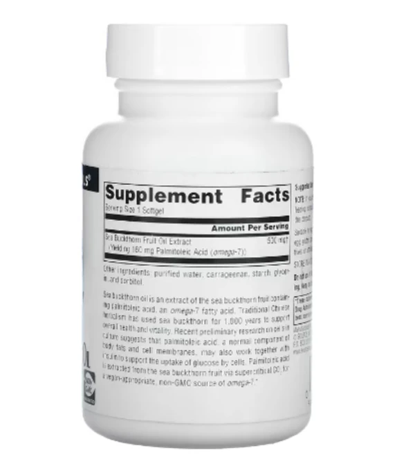 Source Naturals, Omega-7, Seabuckthorn Fruit Oil, 60 Vegi Softgels