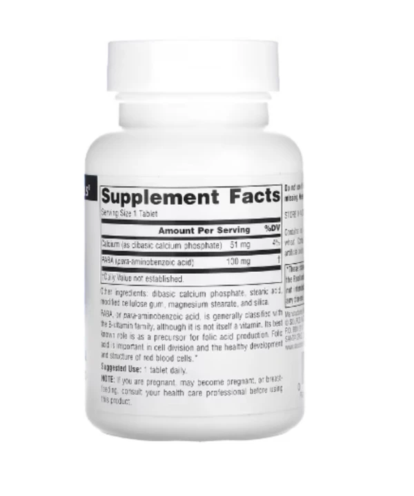 Source Naturals, PABA, 100 mg, 250 Tablets