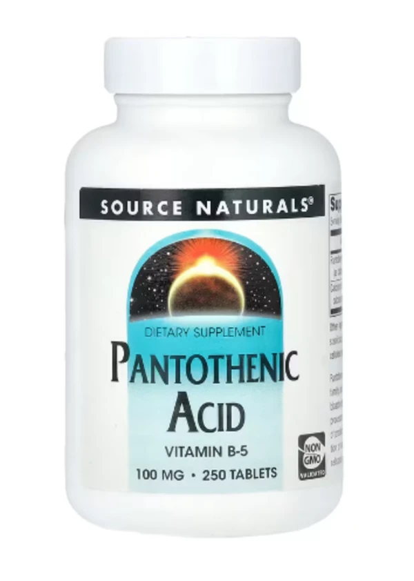 Source Naturals, Pantothenic Acid, 100 mg, 250 Tablets