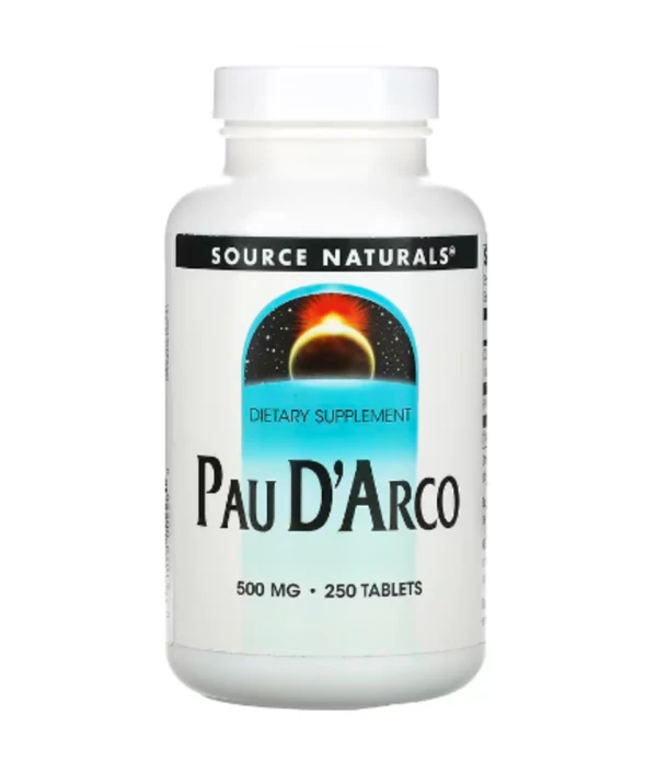 Source Naturals, Pau D'Arco, 500 mg, 250 Tablets (250 mg per Tablet)