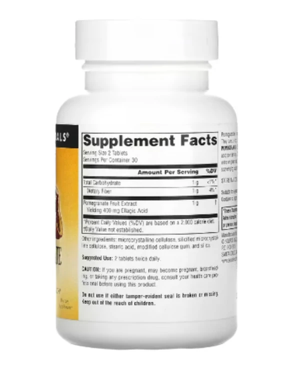 Source Naturals, Pomegranate Extract, 500 mg, 60 Tablets (250 mg per Tablet)