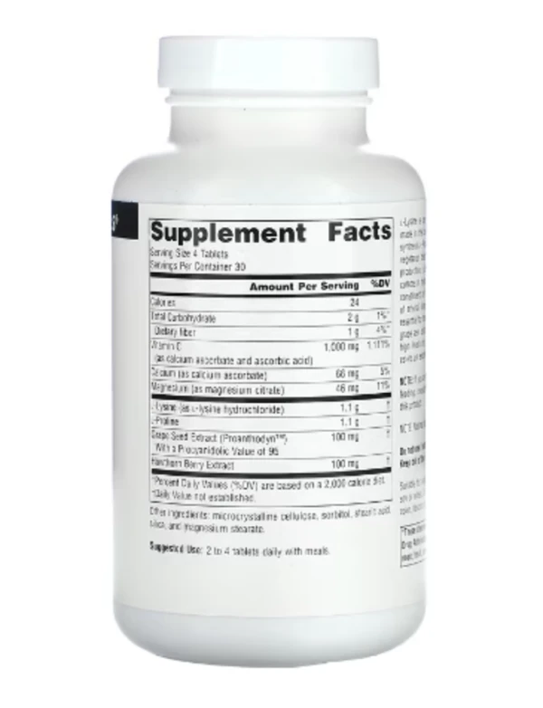 Source Naturals, Proline & L-Lysine, 550 mg, 120 Tablets