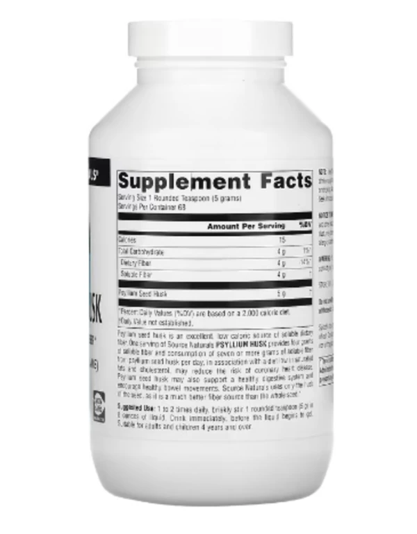 Source Naturals, Psyllium Husk Powder, 12 oz (340 g)