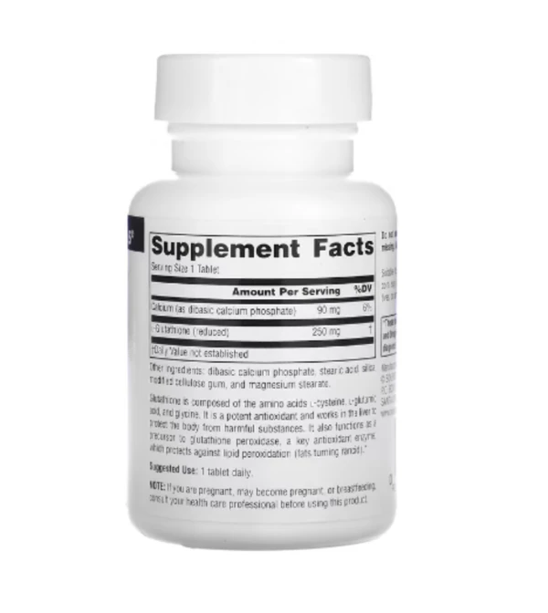 Source Naturals, Reduced Glutathione, 250 mg, 60 Tablets