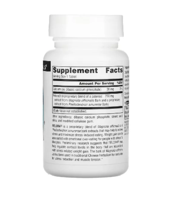 Source Naturals, Relora, 250 mg, 90 Tablets
