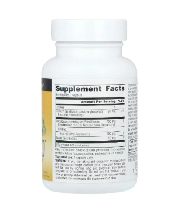 Source Naturals, Resveratrol 200™, 200 mg, 60 Capsules