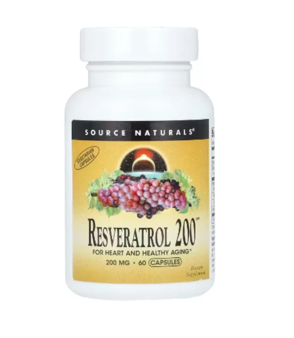 Source Naturals, Resveratrol 200™, 200 mg, 60 Capsules