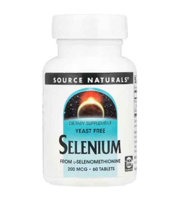 Source Naturals, Selenium, Yeast Free, 200 mcg, 60 Tablets