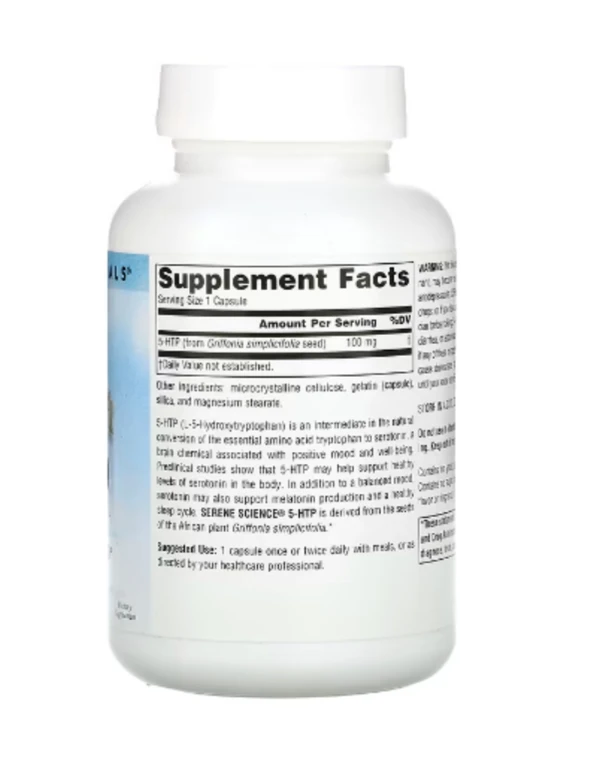 Source Naturals, Serene Science, 5-HTP, 100 mg, 120 Capsules