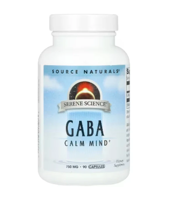 Source Naturals, Serene Science®, GABA Calm Mind, 750 mg, 90 Capsules