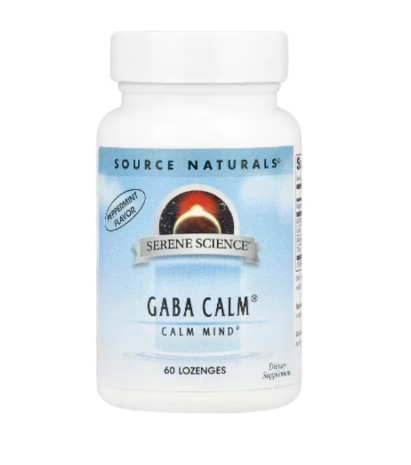 Source Naturals, Serene Science®, GABA Calm®, Peppermint, 60 Lozenges