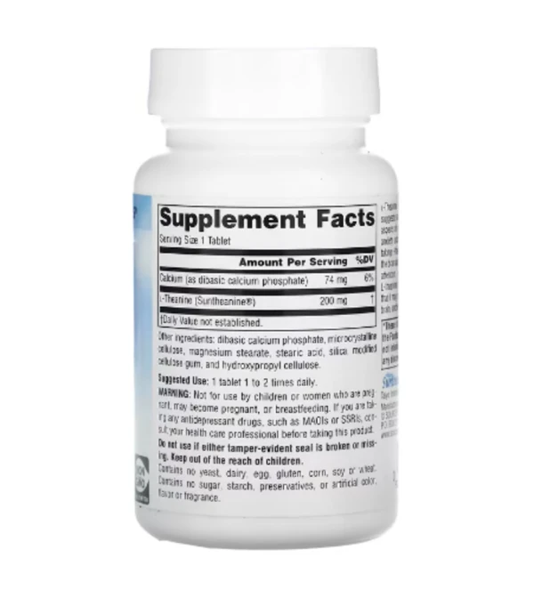 Source Naturals, Serene Science, L-Theanine, 200 mg, 60 Tablets