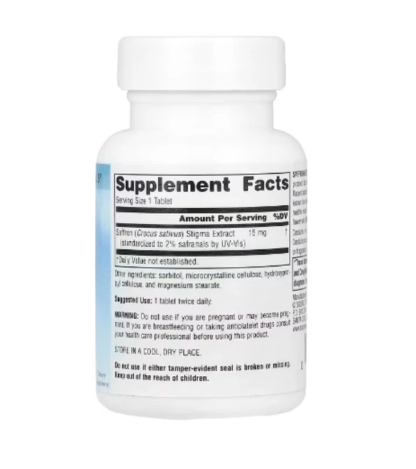 Source Naturals, Serene Science®, Saffron Extract, 15 mg, 60 Tablets