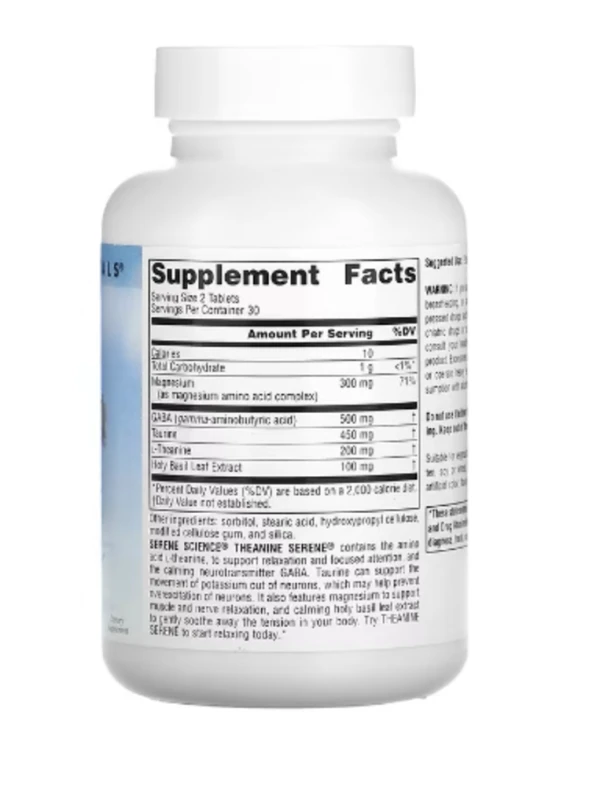 Source Naturals, Serene Science, Theanine Serene, 60 Tablets