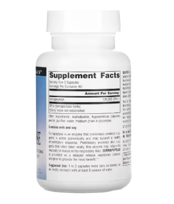 Source Naturals, Serrapeptase, 120 Capsules