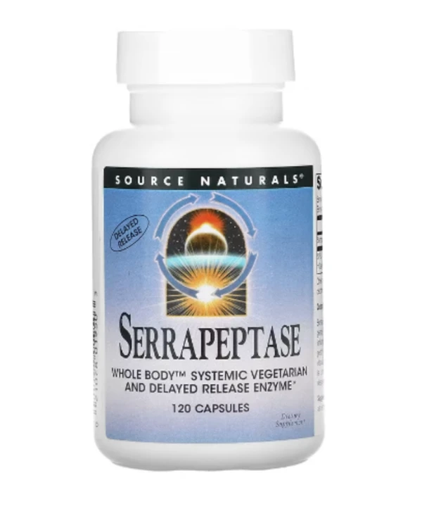 Source Naturals, Serrapeptase, 120 Capsules