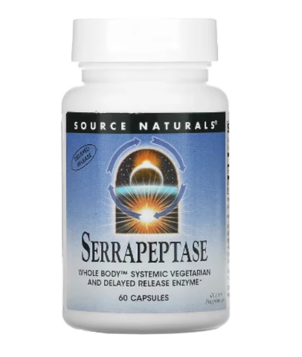 Source Naturals, Serrapeptase, 60 Capsules